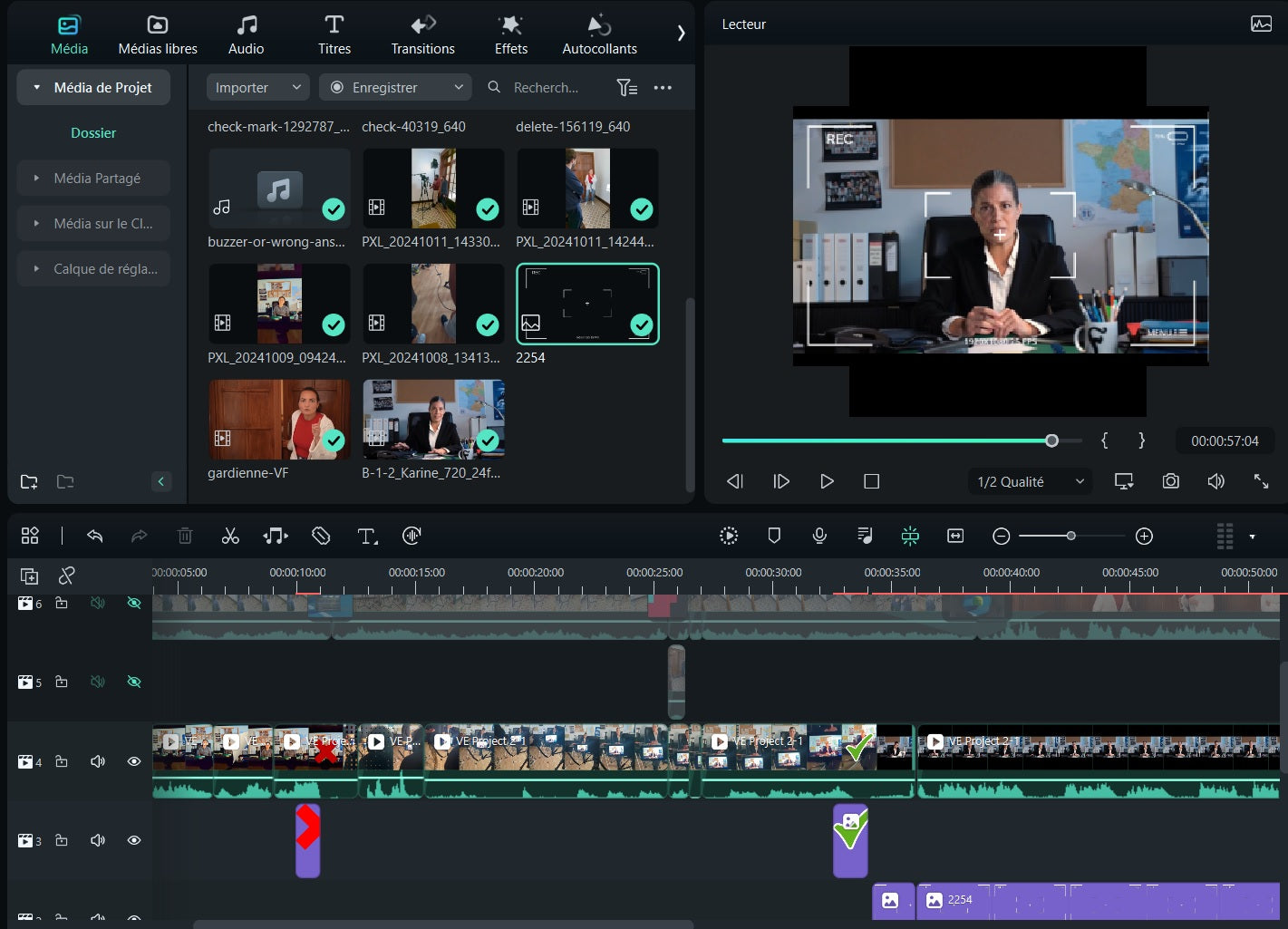 Montage d'un jeu d'enquête
